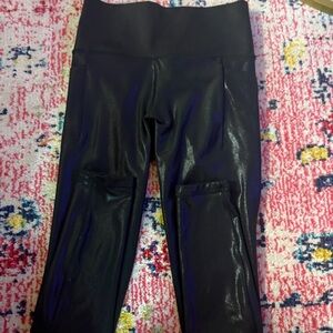 Athleta Black Shine Leggings